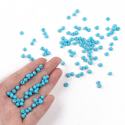 Baking Paint Glass Seed Beads SEED-S003-K10-1