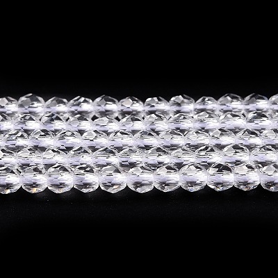 Transparent Glass Beads Strands GLAA-H021-04-29-1