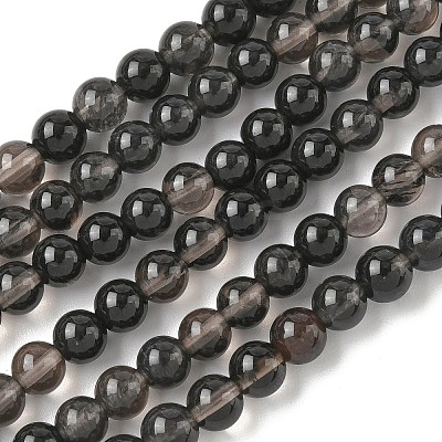 Natural Ice Obsidian Beads Strands X-G-P590-A03-6mm-02-1