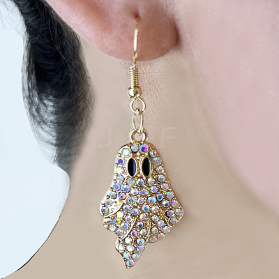 Halloween Alloy Enamel Dangle Earrings FS-WGA3DAC-03-1
