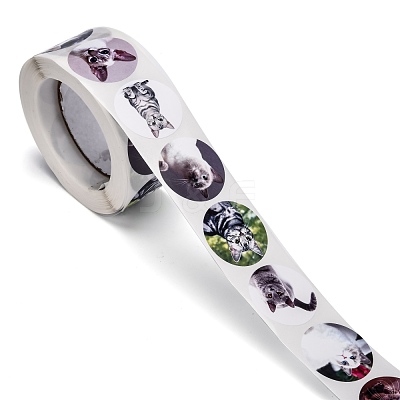 Self-Adhesive Kraft Paper Gift Tag Stickers DIY-G013-A04-1