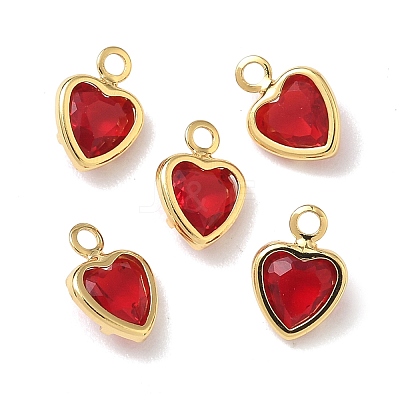 Brass Glass Charms KK-Z136-19G-02-1