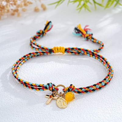 Brass Charm Bracelets TC3588-8-1