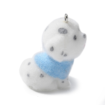 Flocky Resin Pendants FIND-A047-04P-01-1