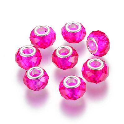 Handmade Glass European Beads GPDL25Y-75-1