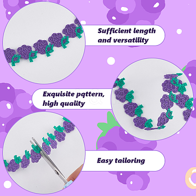 Polyester Fruit Lace Trim OCOR-WH20017-08C-01-1