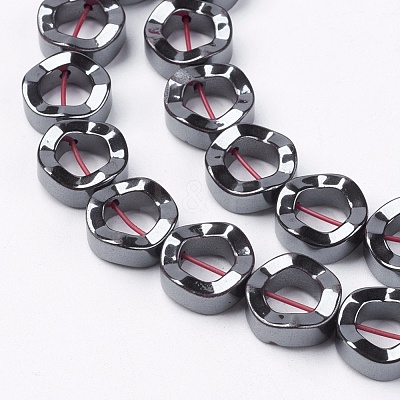 Non-Magnetic Synthetic Hematite Beads Strands X-G-Q895-9-1