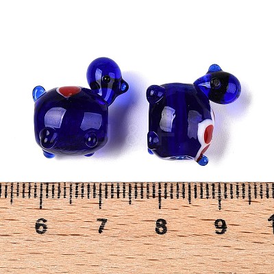 Handmade Lampwork Beads Strands LAMP-N024-36B-1