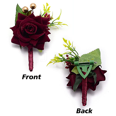 Silk Brooch LS-AJEW-WH0240-16-1