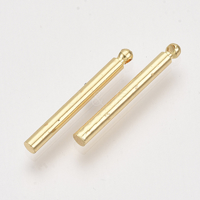 Brass Bar Pendants KK-S348-385B-1