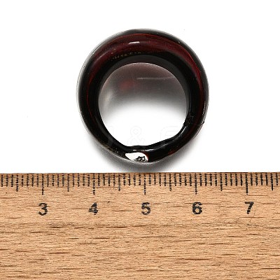 Mixed Handmade Lampwork Wide Band Rings RJEW-X0005-B-1