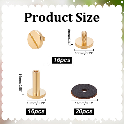 Brass Rivets Nails Set FIND-WR0012-63A-1