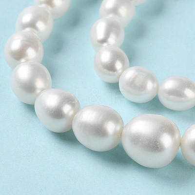 Natural Cultured Freshwater Pearl Beads Strands PEAR-E018-68-1