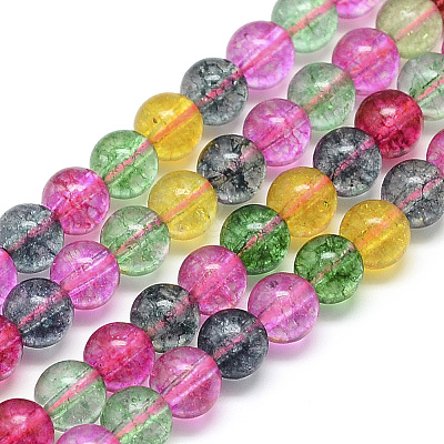 Synthetic Quartz/Piezoelectric Quartz Beads Strands G-S150-35-12mm-01-1