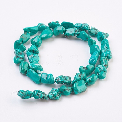 Natural Magnesite Beads Strands G-K271-01-1