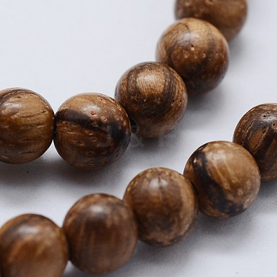 Natural Wood Beads Strands WOOD-F006-04-6mm-1