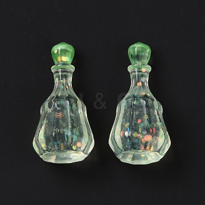 Dummy Bottle Transparent Resin Cabochon RESI-E025-06A-1