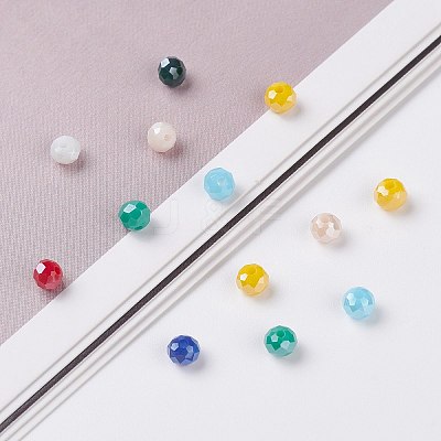 Electroplate Glass Beads EGLA-X0006-01F-4mm-1