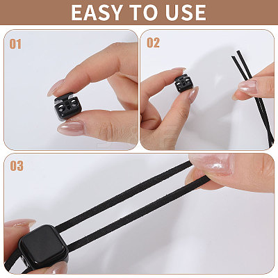 20Pcs Alloy Cord Locks FIND-CA0010-48B-1