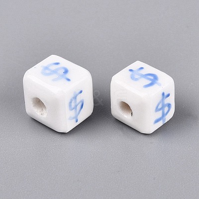 Handmade Porcelain Beads PORC-N012-13B-1