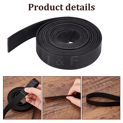 4M Flat Cowhide Leather Cord WL-PH0004-19B-1