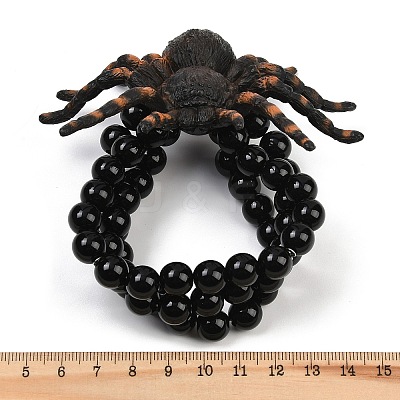 Halloween Plastic & Acrylic Charm Multi-strand Bracelets BJEW-H632-01-1
