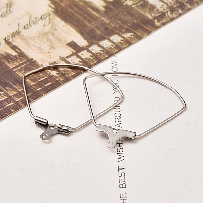 Tarnish Resistant 304 Stainless Steel Wire Pendants STAS-X0017-15P-1