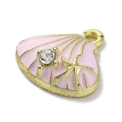 Alloy Enamel Charms FIND-U024-07G-02-1