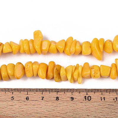 Dyed Natural Yellow Jade Beads Strands G-ZX005-13E-1