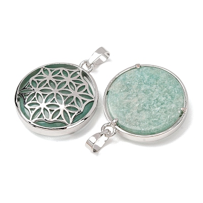 Natural Amazonite Pendants GG-CBA0251-10I-P-1