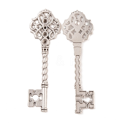 Key Tibetan Style Pendant Rhinestone Settings LS-TIBEB-A101291-AS-LF-1