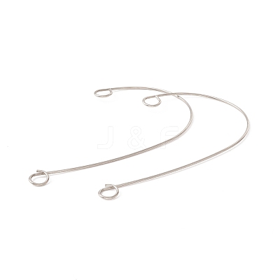 Tarnish Resistant 316 Stainless Steel Ear Cuff Findings STAS-H148-02P-1
