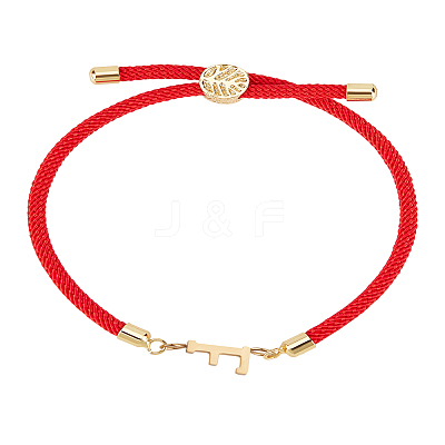1Pc Adjustable Nylon Cord Slider Bracelets for Women BJEW-LP0001-32F-02-1