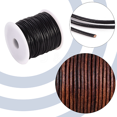 1 Roll Cowhide Leather Jewelry Cord WL-CL0001-03B-01-1