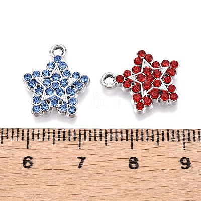 Rack Plating Alloy Pendants FIND-N005-22P-1