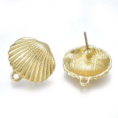 Alloy Stud Earring Findings PALLOY-S121-23-1