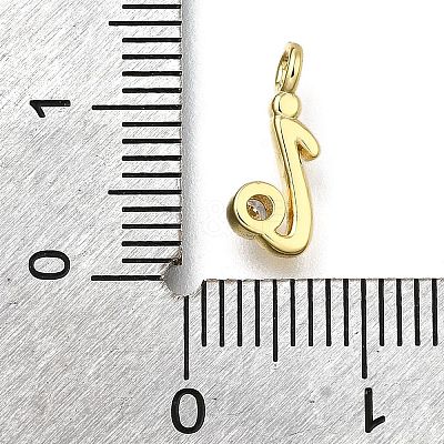 Brass Micro Pave Cubic Zirconia Pendants KK-B132-12G-I-1