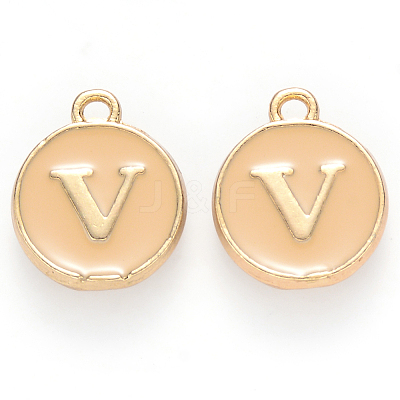 Golden Plated Alloy Enamel Charms LS-ENAM-S118-06V-1
