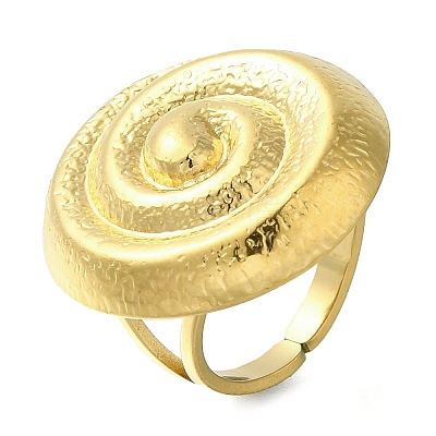 304 Stainless Steel Ring Ion Plating(IP) for Women RJEW-I106-03G-1