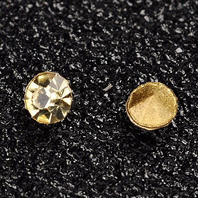 Glass Pointed Back Rhinestone CR2mm42Y-1