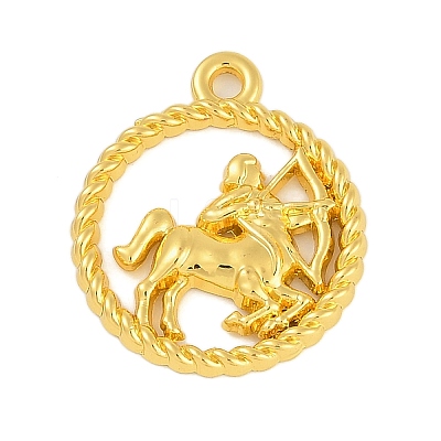 Twelve Constellations Alloy Pendants PALLOY-Q006-01D-G-1