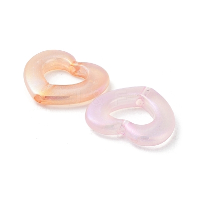 UV Plating Transparent Acrylic Beads OACR-Z013-09-1