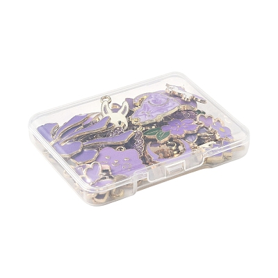 40Pcs 20 Styles Alloy Enamel Charms ENAM-FS0003-38A-1