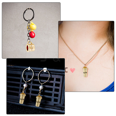 12Pcs 2 Style Brass Charms KK-DC0002-41-1