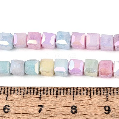 Anti-Tarnish Electroplate Glass Beads Strands GLAA-T025-4mm-10M-1