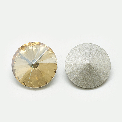 Pointed Back Glass Rhinestone Cabochons RGLA-T086-6mm-06-1