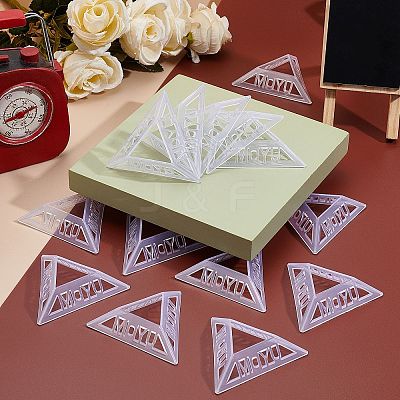 Plastic Triangle Speed Magic Cubes Base Holder Frame Accessories Puzzle Cube Organize ODIS-WH0005-67-1