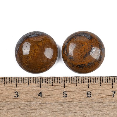 Natural Tiger Iron Cabochons G-T020-18mm-31-1