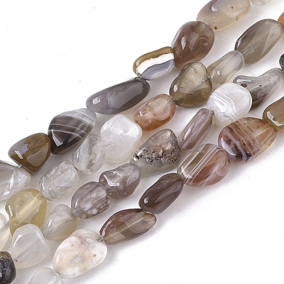 Natural Botswana Agate Beads Strands G-S363-043-1