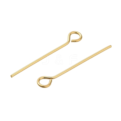 Brass Eye Pins KK-H502-02C-G-1